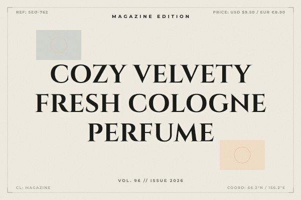 cozy velvety fresh cologne perfume